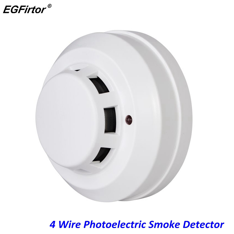 Smoke Detector Interconnected - Allarme antincendio 4 Wire Fotoelettrico Rivelatore