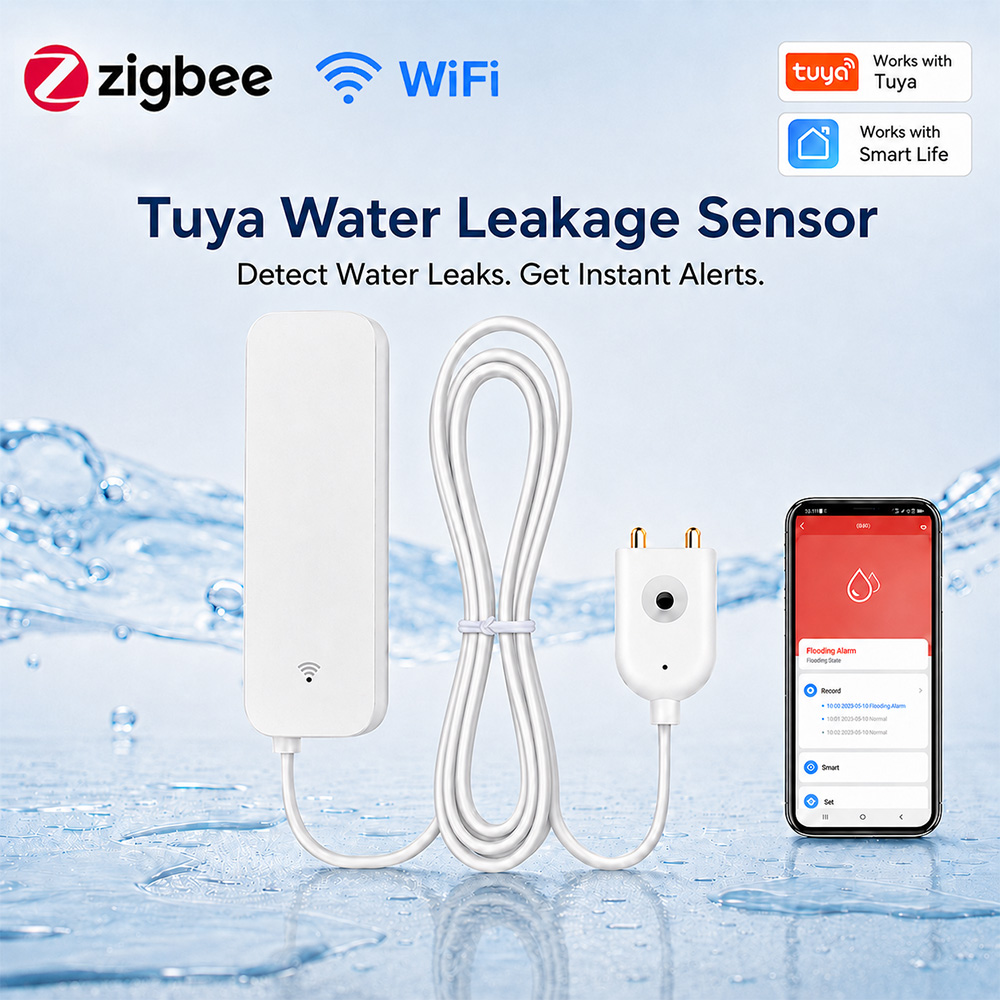 Water Alarm Sensor - Sensore di perdite d'acqua ZigBee WiFi,