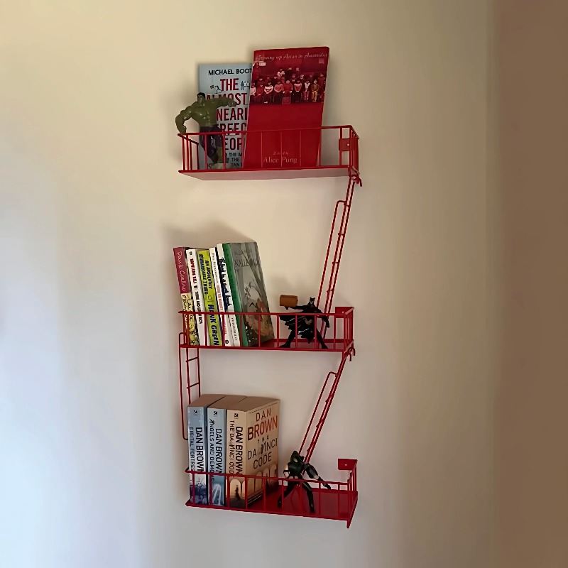 Fire Escape Ladder - Scaffale a Muro Fire Escape, Organizzatore