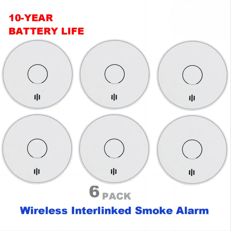 Smoke Detector Interconnected - Rilevatore di fumo interconnesso wireless Batteria