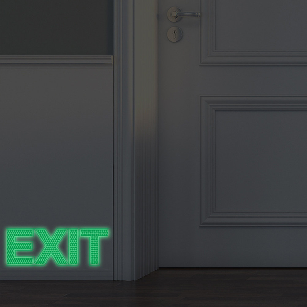 Emergency Exit Sign - Adesivo di Sicurezza per Uscita, Segnale