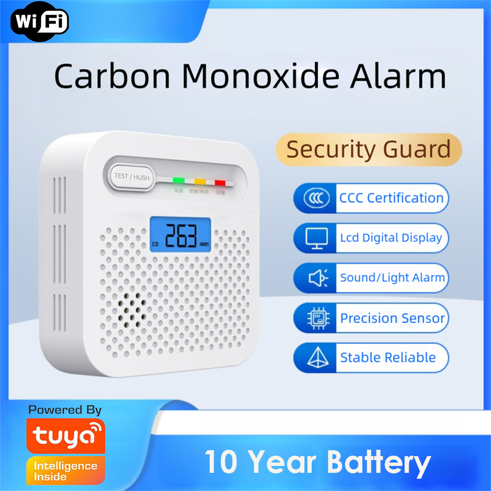 Co Detector Plug - Rilevatore di CO WiFi Smart Tuya