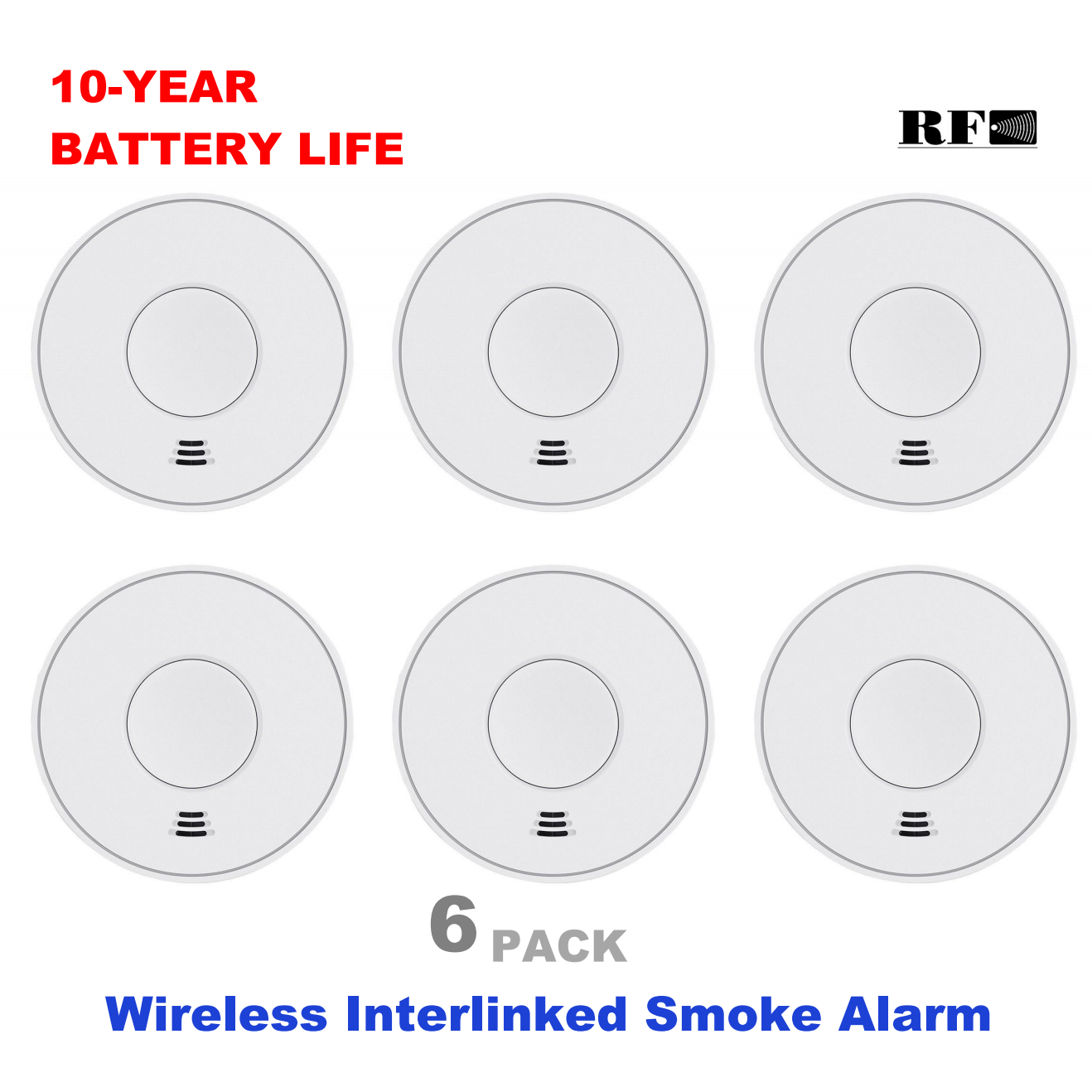 Smoke Detector Interconnected - Rilevatore di fumo interconnesso wireless con