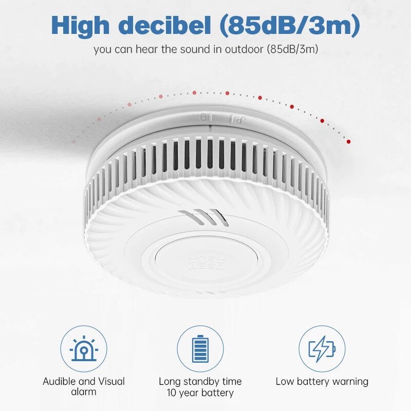 Avviso rilevatore di fumo 1pc, - Smoke Detector Interconnected recensione e prezzo