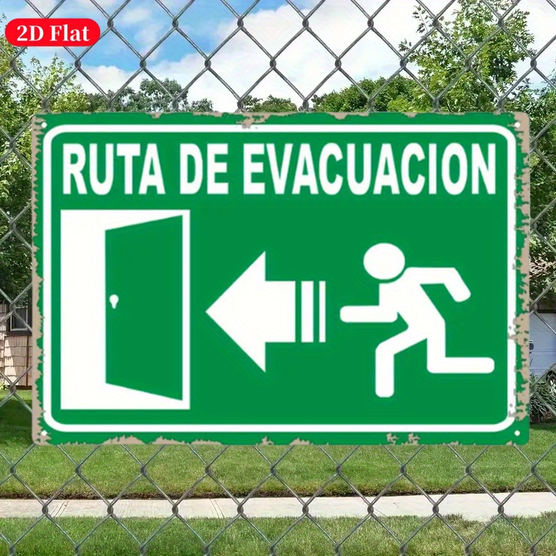 (Disegno 2D su latta) Segnale  - Emergency Exit Sign recensione e prezzo