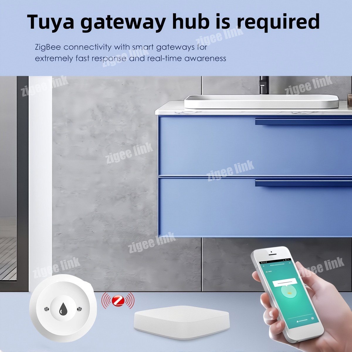 Sensore d'Acqua ZigBee 3.0, Ri - Water Alarm Sensor recensione e prezzo