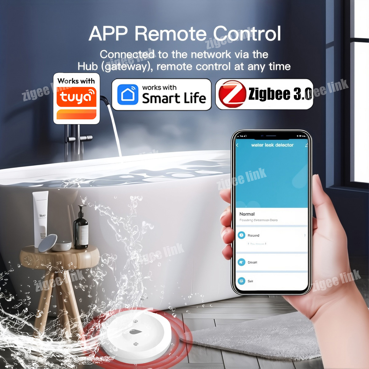 Sensore d'Acqua ZigBee 3.0, Ri - Water Alarm Sensor recensione e prezzo