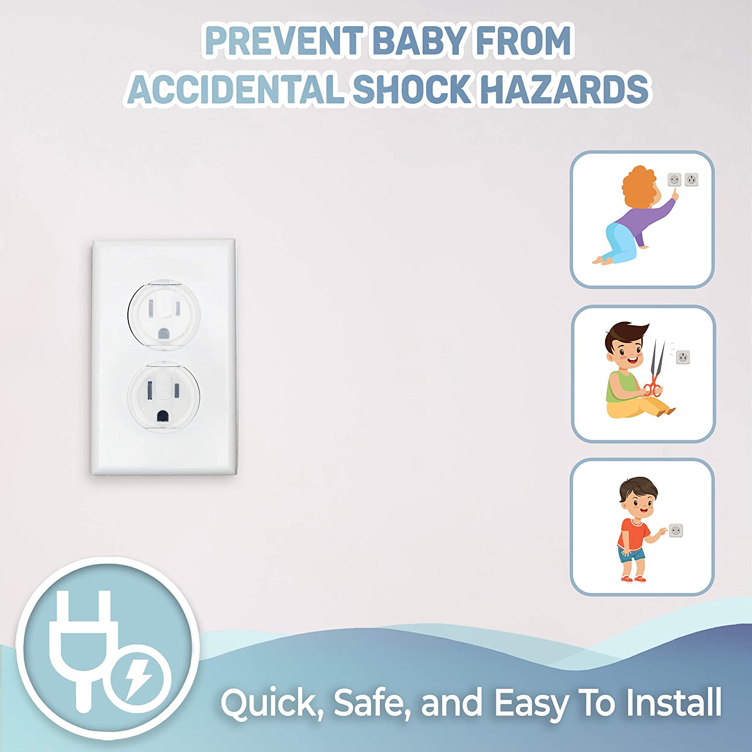 10 coperture per prese, protez - Outlet Cover Baby recensione e prezzo
