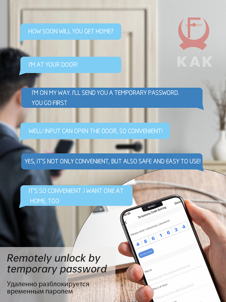 KAK Smart Fingerprint Door Loc - Security Chain Door recensione e prezzo