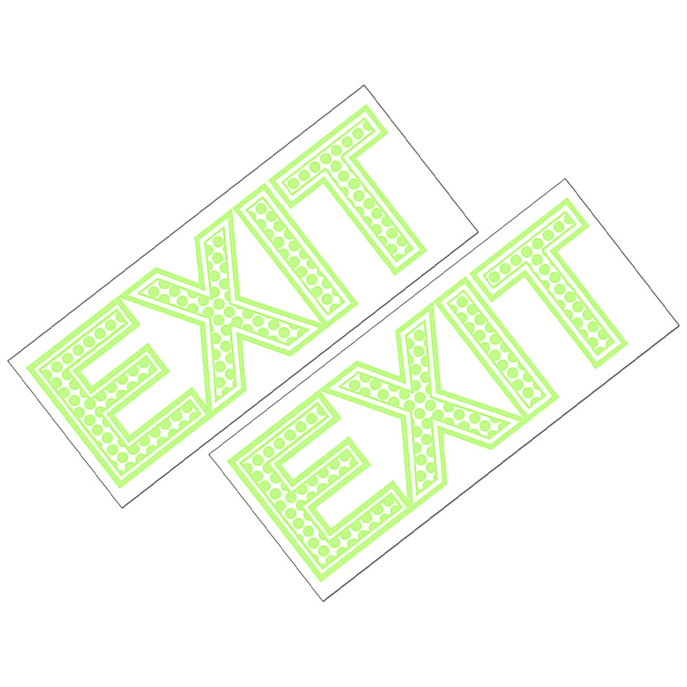 2 Fogli di Adesivi per Segnale - Emergency Exit Sign recensione e prezzo